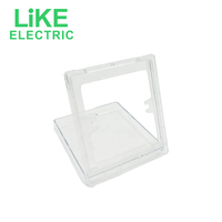 LIKE fashion Type 86 Accessoires pour interrupteurs muraux Splash Box Plastic Socket Panel Waterproof Box Transparent Switch Cover