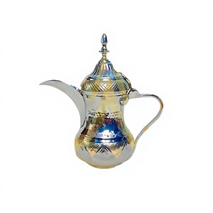 <b>Tea</b> Serving Dallah and <b>Pots</b> Tabletop Stainless Steel Shiny Polished Handmade Designer Coffee & Espresso Serving Usage Jar & <b>Pot</b> - Product Image 1