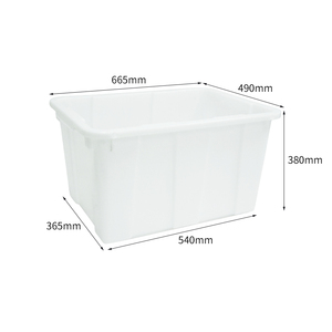 #614 Wit Plastic Aquarium Vierkant Open-Top Grote Capaciteit Voor De Fokkerij - Product Image 1
