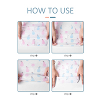 Bavoir jetable personnalisé imprimé pour bébé fille et garçon, bavoir jetable en papier pour bébé OEM pour restaurant