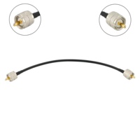 CB Radio Jumper kabel UHF PL259 laki-laki untuk laki-laki RG58 Coax kabel Jumper 1m untuk CB Ham Radio amatir Antena Transceiver seluler