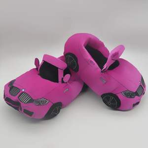 Kuscheliger Weicher Slipper mit Mazda MX5 Miata Logo Kissen Plüschtier Sportwagen Plüschfigur MK1 Rot Blau Plüsch-Slipper für Jungen - Product Image 6