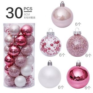 Bolas de Navidad de Plástico de 6 cm, 30 Piezas por Barra, Adornos para Árbol de Navidad, Decoración para Fiestas - Product Image 5