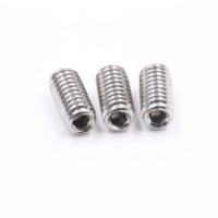 Acier inoxydable 18-8 SS 304 316 316L A2 70 80 A4 70 80 Pointe plate à six pans creux DIN913 # 4-40 # 6-32 # Jeu de vis à tête fraisée 8-32