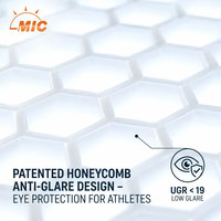 Lampe LED linéaire anti-éblouissement MIC pour éclairage sportif en nid d'abeille, idéale pour les terrains de pickleball, de badminton et les gymnases, certifiée ETL CE RoHS