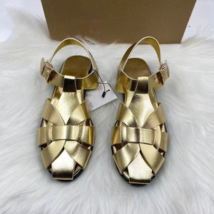 Sandales plates décontractées européennes et américaines à boucles, style romain, pour femmes, couleur unie, minimalistes et polyvalentes - Product Image 6