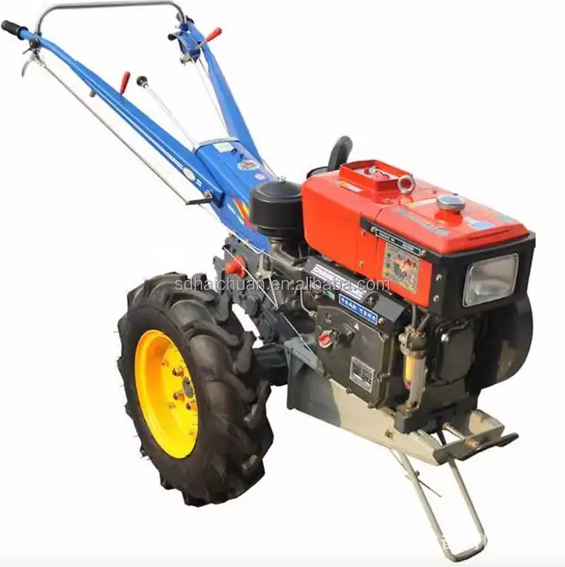 Pequeño cultivador agrícola 2 ruedas agricultura Mini Tractor mano caminar Tractor para la venta con buena calidad