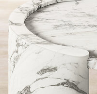 Table de haute qualité Mobilier d'intérieur Tables basses en pierre naturelle fabriquées à la main en marbre