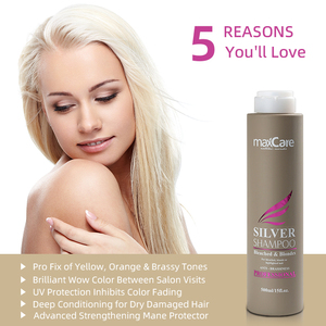 Crème hydratante violette professionnelle pour <span class=keywords><strong>cheveux</strong></span> colorés, vegan, biologique, sans sulfate, sans paraben, pour blond argenté - Product Image 4