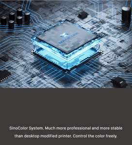SinoColor Petite Taille Tête i3200-U1HD CMJN Encre Blanche A3 UV DTF Rouleau Autocollant Imprimante avec Plastifieuse pour Tout - Product Image 2