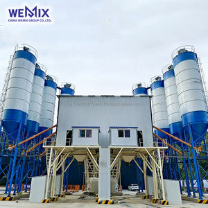 Planta dosificadora de hormigón HZS120 Planta dosificadora de hormigón estacionaria Planta de hormigón de mezcla lista Mezcladora de hormigón alimentada por Correa - Product Image 1