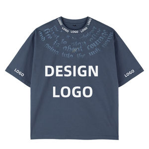 TKAN 105 vente en gros Puls taille hommes blanc coton T-shirt surdimensionné goutte épaule conception Logo T-shirt personnalisé imprimé T-shirt pour hommes - Product Image 1