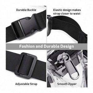 Bolsa de Cintura Transparente de PVC para Mujer, a la Moda, para Verano, Viajes, Playa, Impermeable - Product Image 5