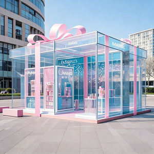 Edgy Luxe Cosmetics Boutique Featuring Tiered Open Shelves, Partial Enclosure Checkout, and Integrated LED Display Shelves - Product Image 2