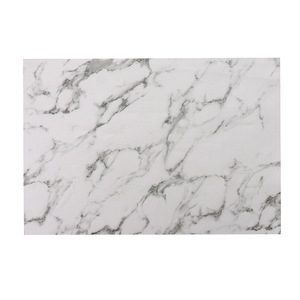 Modern Faux Leather Dining Table Mat Rectangular <strong>Marble</strong> Printed Restaurant <strong>Placemat</strong> Wholesale - Product Image 2