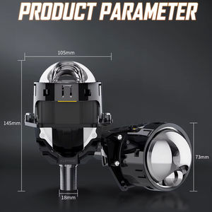 หลอดไฟหน้ารถยนต์ gpne 75W ทรงลูกบอลไฟ LED โปรเจคเตอร์เลนส์3นิ้วแบบ Bi-LED - Product Image 5