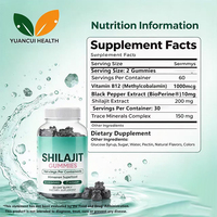 Permen Ekstrak Shilajit Kemasan Kustom Grosir Bebas Gula Non-GMO untuk Dewasa