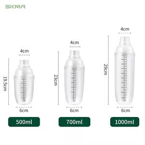 Nueva actualización comercial Boba Tea Mixer taza de agitación medidora con anillo de absorción de golpes PC taza agitadora transparente - Product Image 2