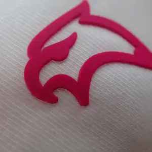 3D硅橡胶凸起压花热转印贴纸标签服装