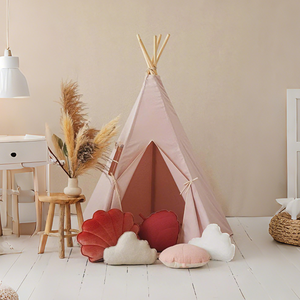Tente <span class=keywords><strong>tipi</strong></span> pour enfants de haute qualité à 5 poteaux, rose, tente <span class=keywords><strong>tipi</strong></span> pour enfants, tentes jouets en toile de coton douce, tente de jeu indienne pour la <span class=keywords><strong>chambre</strong></span> des filles - Product Image 1