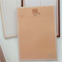 Cuaderno de dibujos animados lindo coreano B5 cuaderno de estudiante nota adhesiva papel de nota personalizado estudio Bloc de notas