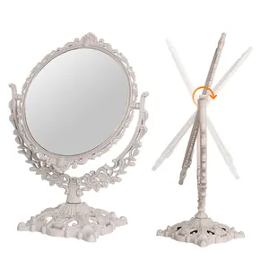 Double Side for Desk Vintage Vanity Makeup Mirror Mirror for Coquette Danish Pastel Room Decor
