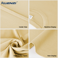 T-shirt pour femme Kuenzi 170GSM, coton mercerisé à l'azote liquide, logo personnalisé, col rond, manches courtes, 100% coton