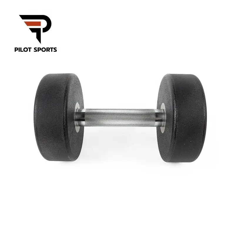 Pilot spor 40 45 Kg Hex kauçuk kaplı 10 Kg dambıl kauçuk dambıl dökme demir kauçuk dambıl