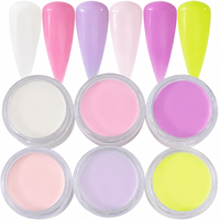 Ensemble de poudre acrylique pour ongles en 10 couleurs, 56g chacune, poudre acrylique cristalline pour extension d'ongles, sculpture, manucure en salon