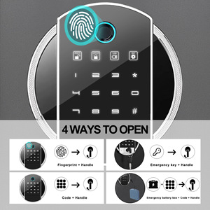 Đen nhà vân tay điện tử an toàn cho súng ngắn truy cập nhanh súng an toàn với phân vùng có thể tháo rời không cần lắp ráp - Product Image 2