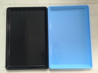 Plateaux en plastique à motif solide pour cages à lapins et poulets