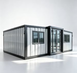 Maison préfabriquée modulaire à double aile extensible, assemblage rapide, pour logement <span class=keywords><strong>temporaire</strong></span> et <span class=keywords><strong>travail</strong></span> - Product Image 1