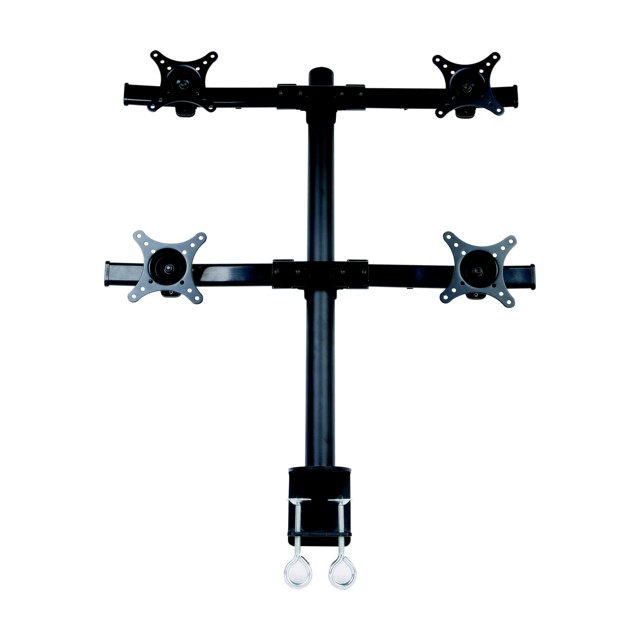 CURVE-Q Heavy Duty Articulating Vesa 100 X 100 LED/LCD Quad Monitor Arm Desktop Mount for 13-27" Curved Monitors