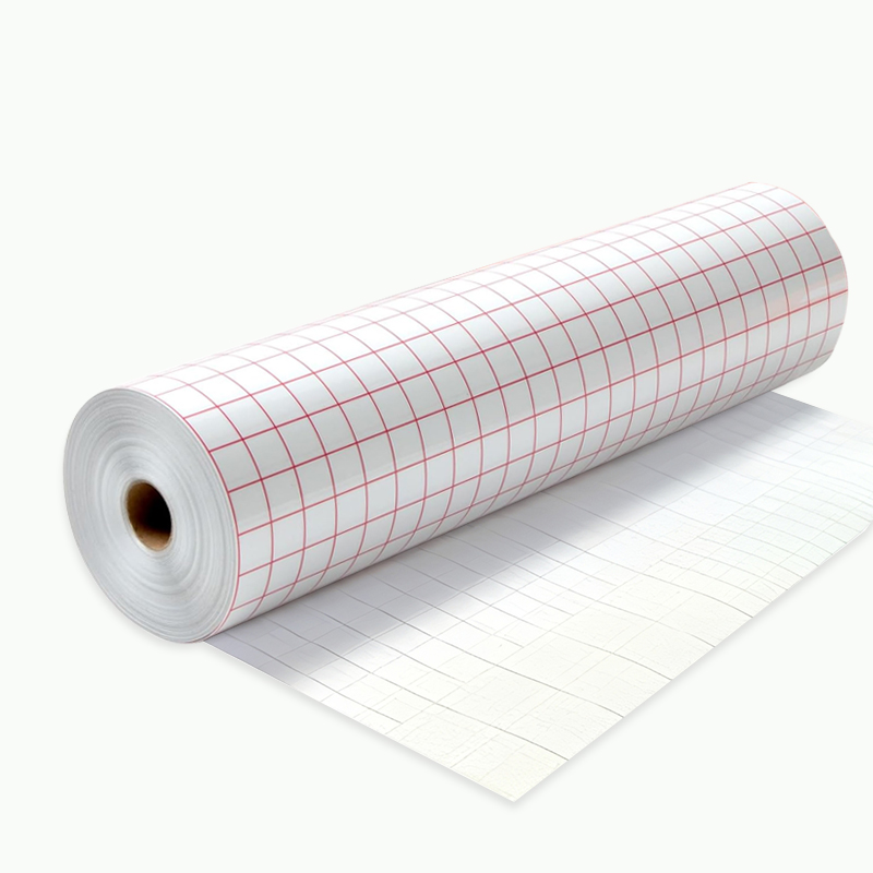 30.5cm X 25m Vinyl Transfer Paper Red Grid Transfer Tape Medium Tack clear Transfer Tape for Vinyl