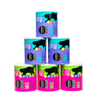 Papier hermétique personnalisé peut cylindrique couvercle pelable composite peut Alu doublure mélange tube de papier pour aliments pour animaux de compagnie