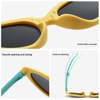 Lunettes de soleil pour enfants, mode, protection UV, pare-soleil, polarisées, pour garçons et filles, en silicone, œil de chat, monture complète
