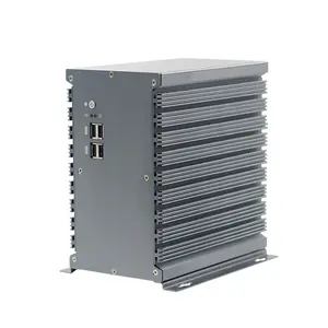 Piesia Industrial Mini ITX PC Case 8th Gen Core i3 i5 i7 X86 2Lan DDR4 Data akuisisi tanpa kipas Industrial aluminium Computer Box