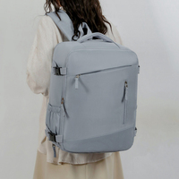 Sac à dos pour ordinateur portable unisexe de grande capacité, imperméable et respirant, avec bandoulière, logo personnalisé, sac à dos de voyage pour affaires