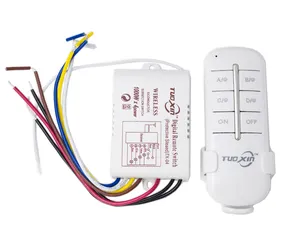 1ch 2ch 3ch 4ch telecomando senza fili interruttore ON/off Light interruttore remoto digitale a parete senza fili