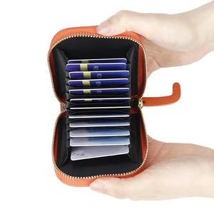 Porte-cartes AndoBag Organ avec plusieurs emplacements pour cartes, porte-monnaie en cuir véritable avec motif de chat mignon, portefeuille classique à fermeture éclair pour femmes 1879 - Product Image 6