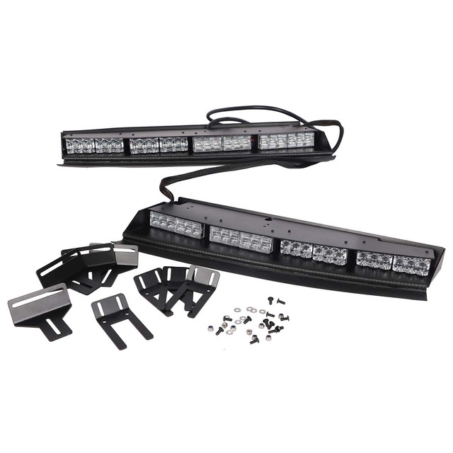 New Fusion Interior Front Lightbar Led Interior Visor Light Bar Blue/Red/White