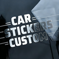 Autocollant de voiture en vinyle personnalisé, autocollant de pare-chocs, autocollant de voiture pour fenêtre de voiture, résistant à l'eau, résistant aux UV, design de logo 3D