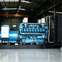 Genset Diesel Weichai 100-700KW 125-875kVA Tipe Terbuka 3 Fasa untuk Infrastruktur Tenaga Pertambangan