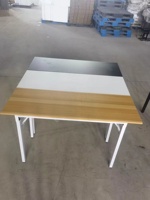 Bureau moderne en métal Table de formation pour étudiants Combinaison double bureau Table de conférence longue et pliable pour tutorat Bureau