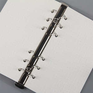 Carpeta de cuaderno de tapa dura A5 <span class=keywords><strong>A6</strong></span> al por mayor, 6 anillas, página interior, diario, planificador semanal mensual, lista de tareas, cuadrícula de puntos dentro del papel - Product Image 4