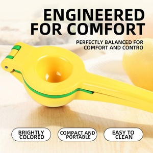 Dual-Layer Aluminum Alloy Lemon Juicer <b>Clip</b> 2-in-1 Manual Citrus Squeezer Kitchen <b>Tool</b> for Lemon Orange Lime - Product Image 5