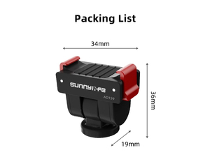 สำหรับออสโม พ็อคเก็ต 4/3 อะแดปเตอร์แบบปลดเร็ว 1/4" รูเกลียว 180 °   อุปกรณ์เสริมกล้องแอคชั่นแบบปรับได้และขยายได้ - Product Image 1