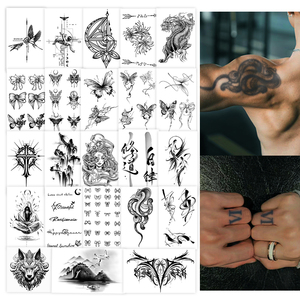 Tatuaggio Temporaneo Semi-Permanente Impermeabile Resistente al Sudore Dura 2 Settimane Realistico a Base di Erbe Anti-Frizione per Braccio e Gamba - Product Image 1