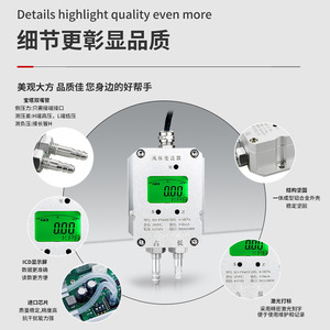 Transmisor de Presión de Viento Sd-Fy602Y 0-5KPa 4-20mA Ip65 para Sensor de Presión Estática en Conductos de Ventilación - Product Image 2