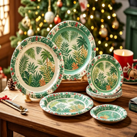 Assiettes en papier jetables, matières premières pour assiettes de fête